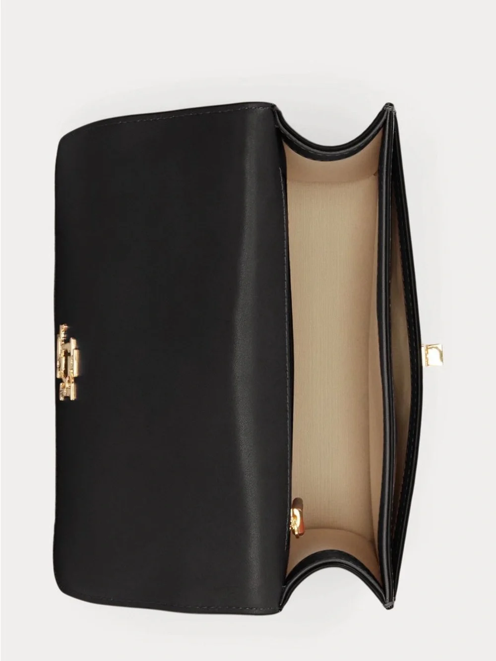 Lauren Ralph Lauren LEATHER MEDIUM SOPHEE BAG - Cross body bag - black